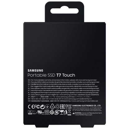 Samsung T7 Touch 1TB Portable SSD Silver MU-PC1T0S/WW