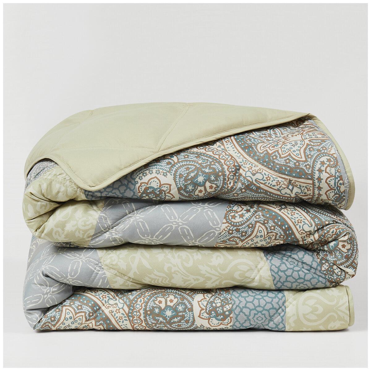Season's Collection Down Alternative Blanket Queen Patchwork Soft Neutral