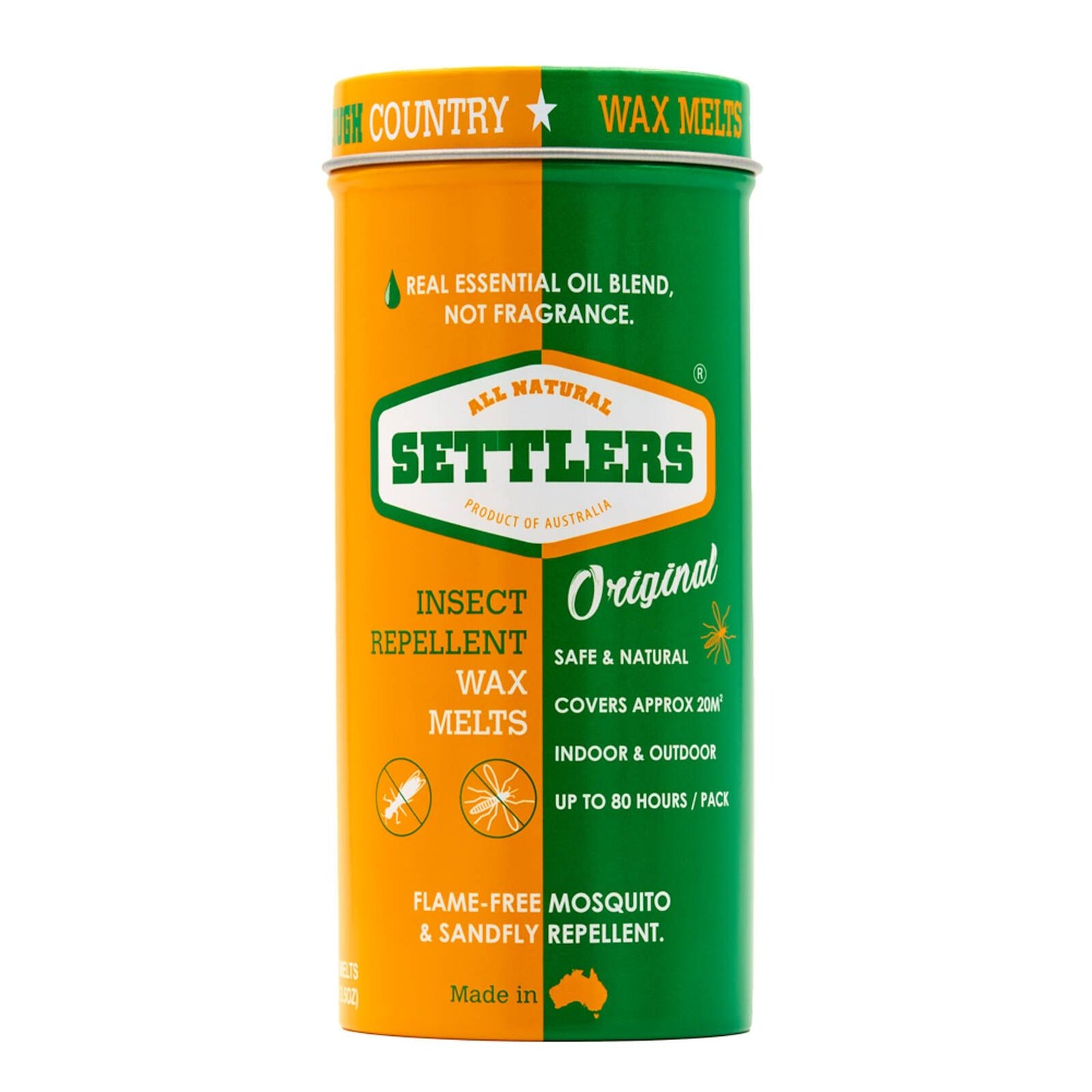 Settlers Soy Wax Melts Essential Oil Insect Repellent 100g 5 Pack