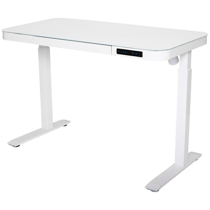 Seville Classics Air Lift Height Adjustable Electric Desk with Drawer