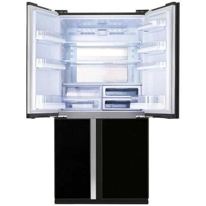 Sharp 605L French Door Black Refrigerator SJ-XP676FG-BK