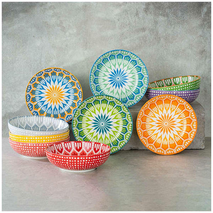 Signature Housewares 10 Piece Arrow Snack Bowl Set