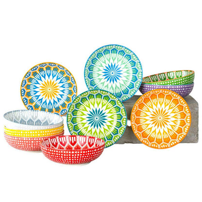 Signature Housewares 10 Piece Arrow Snack Bowl Set