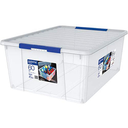 Sistema Storage Organiser 60L - Clear