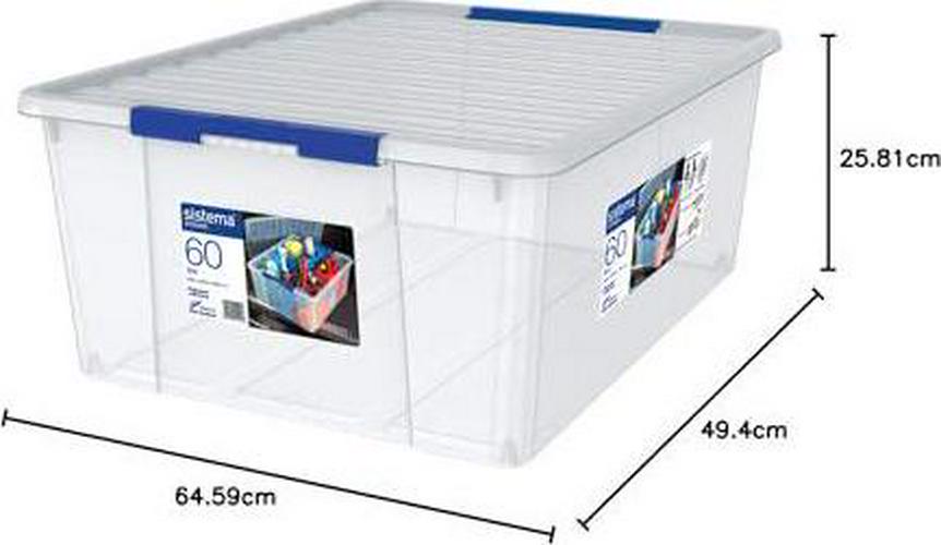 Sistema Storage Organiser 60L - Clear