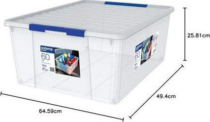 Sistema Storage Organiser 60L - Clear