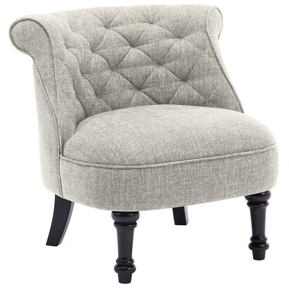 Slipper Accent Chair Light Grey