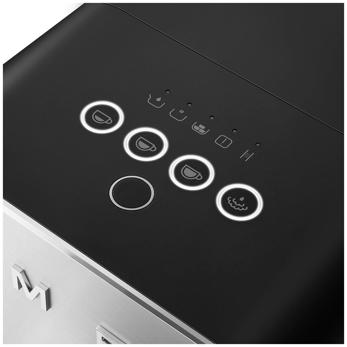 Smeg Bean To Cup With Steam Wand Coffee Machine BCC12BLMAU