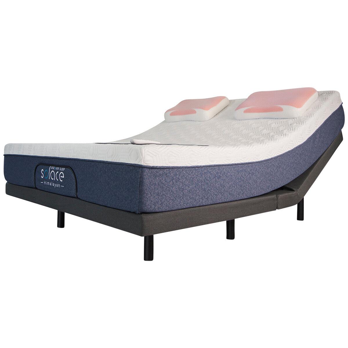 Solace Himalayan Mattress and Better Sleep Adjustable Base Queen