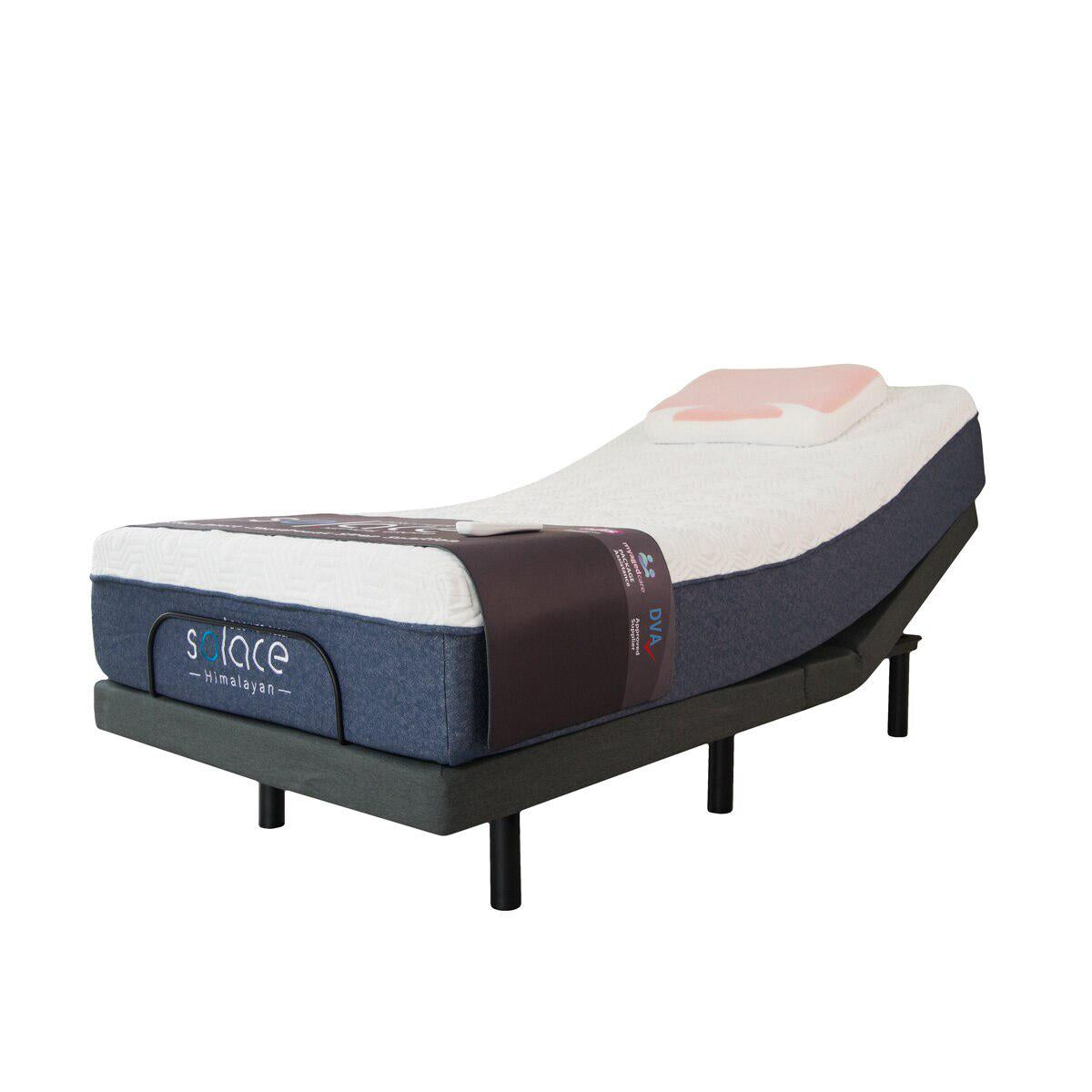 Solace Himalayan Mattress with Better Sleep Adjustable Base Long Single