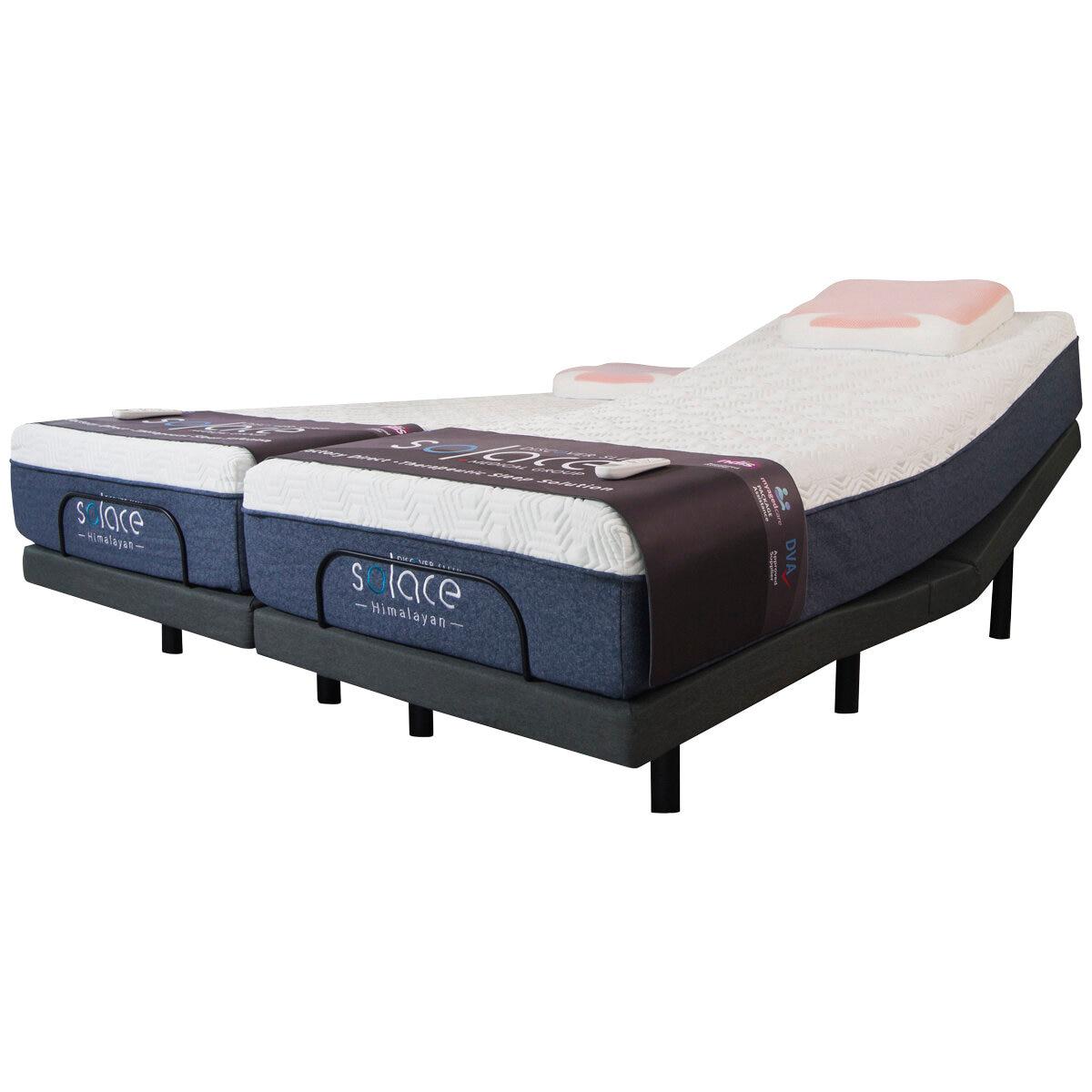 Solace Himalayan Mattress with Better Sleep Adjustable Base Split King