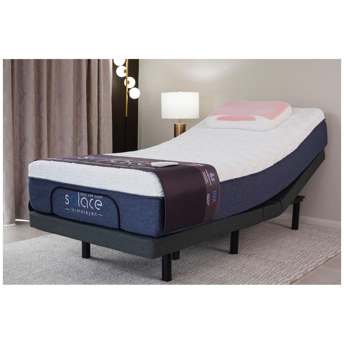 Solace Himalayan Mattress With Better Sleep Adjustable King Single Base