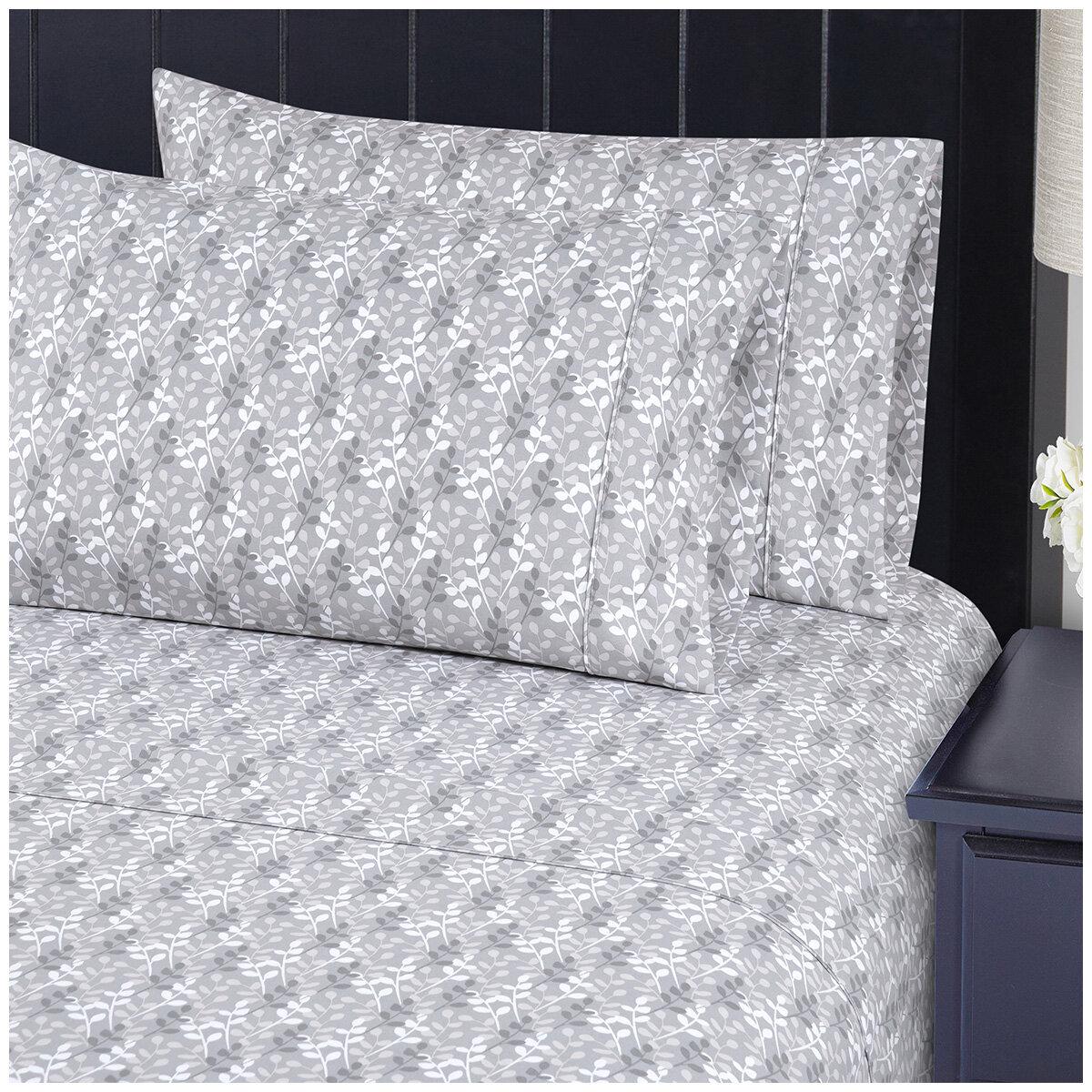 South Point Home Fashion Poly Flannel King Sheet Set 6 Piece Ripple Texture Linen