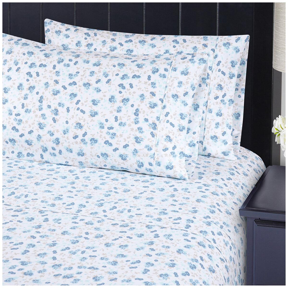 South Point Home Fashion Poly Flannel King Sheet Set 6 Piece Ripple Texture Linen