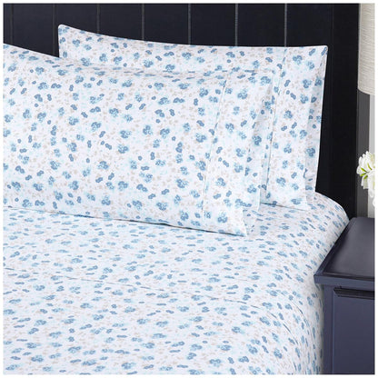 South Point Home Fashion Poly Flannel King Sheet Set 6 Piece Dow Leaves