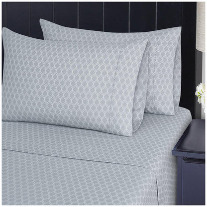 Southpoint Sheet Set King 6 Piece Square Dash Stripe
