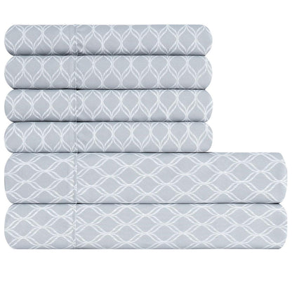 Southpoint Sheet Set Queen 6 Piece Tattersall Blue