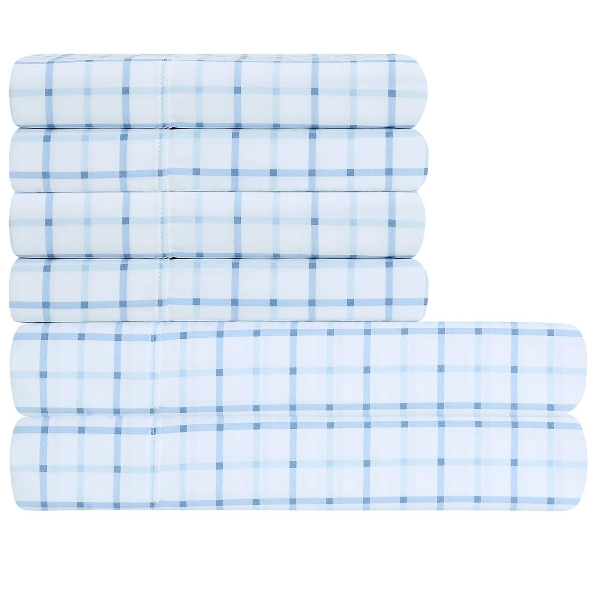 Southpoint Sheet Set Queen 6 Piece Sketch Trellis Grey