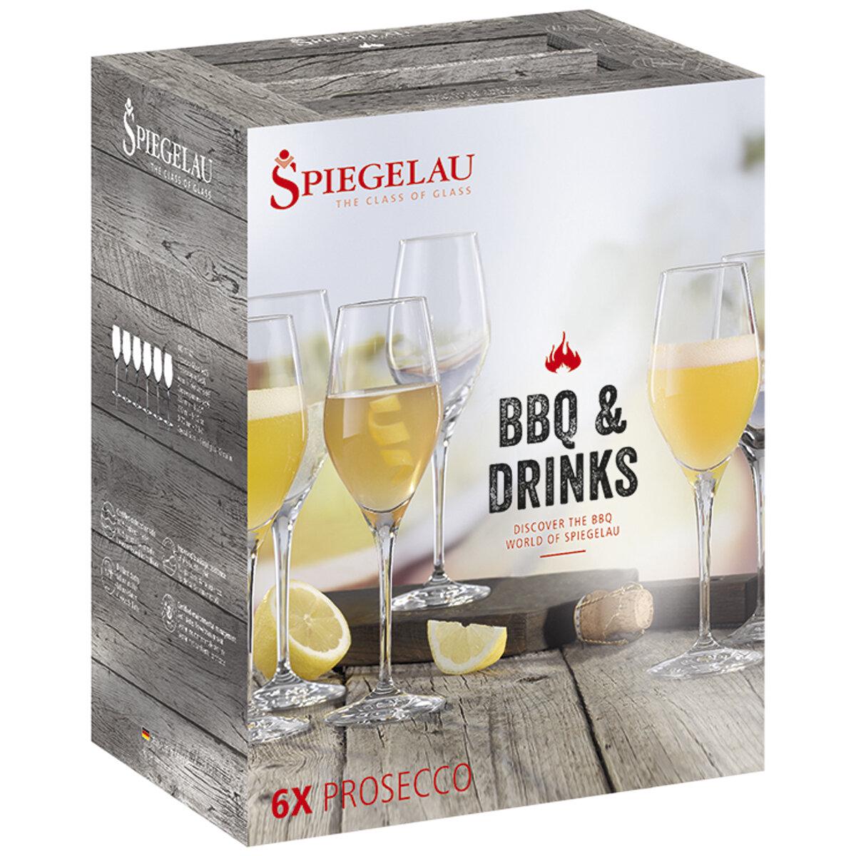 Spiegelau BBQ Drinks Prosecco Glass 6 Piece Set