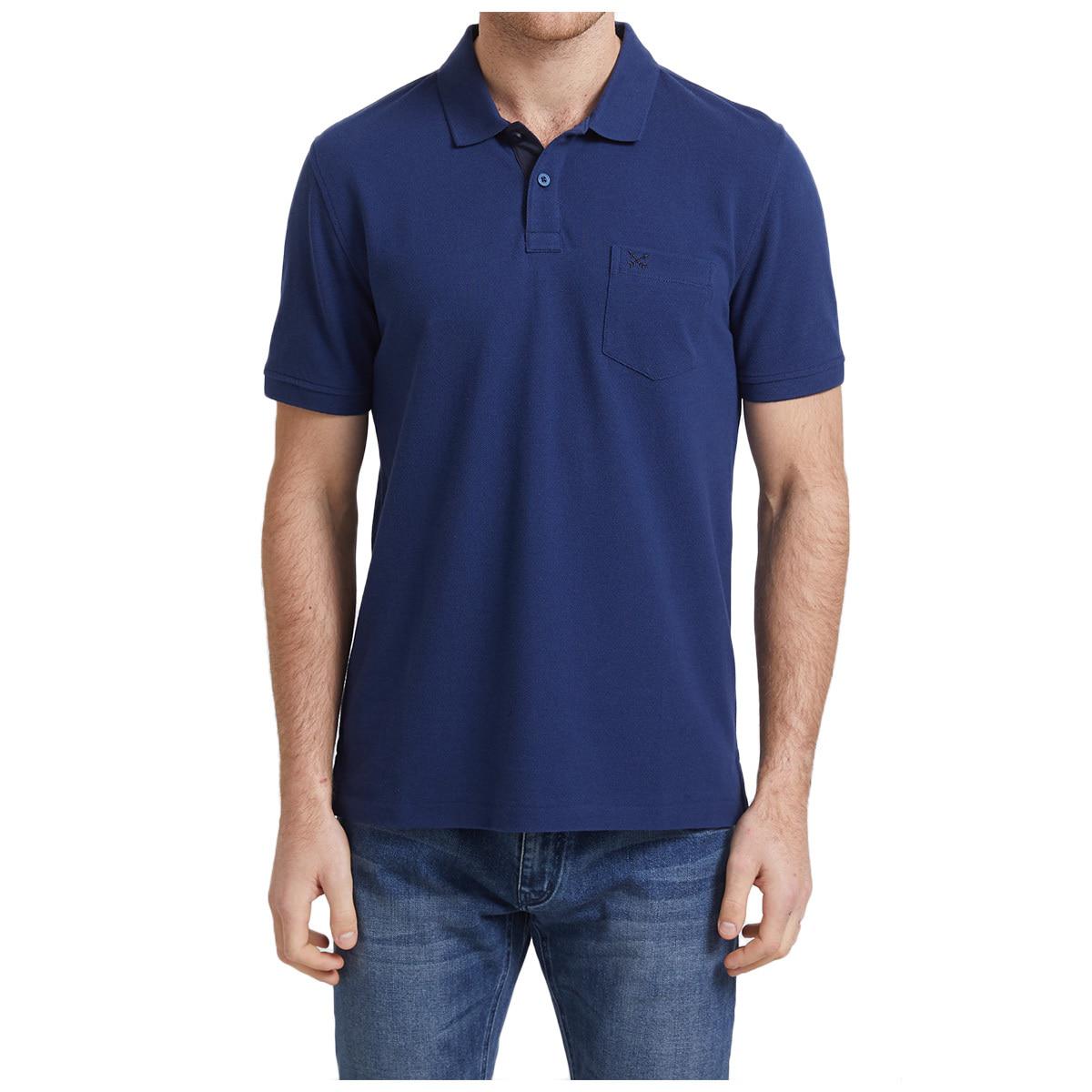 Sportscraft Men's Cotton Polo Shirt Indigo