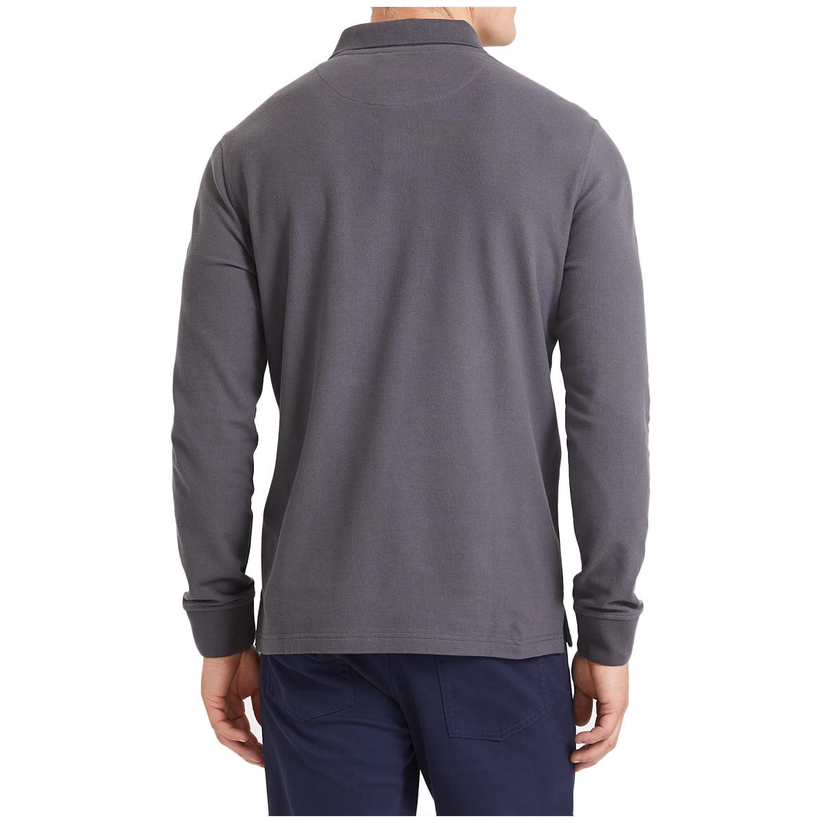Sportscraft Men's Long Sleeve Polo Shirt Charcoal