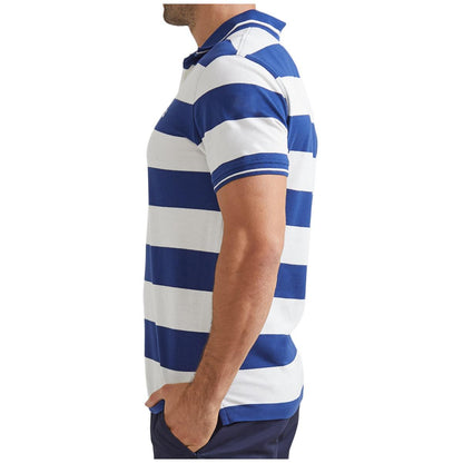 Sportscraft Men's Striped Polo Navy and White