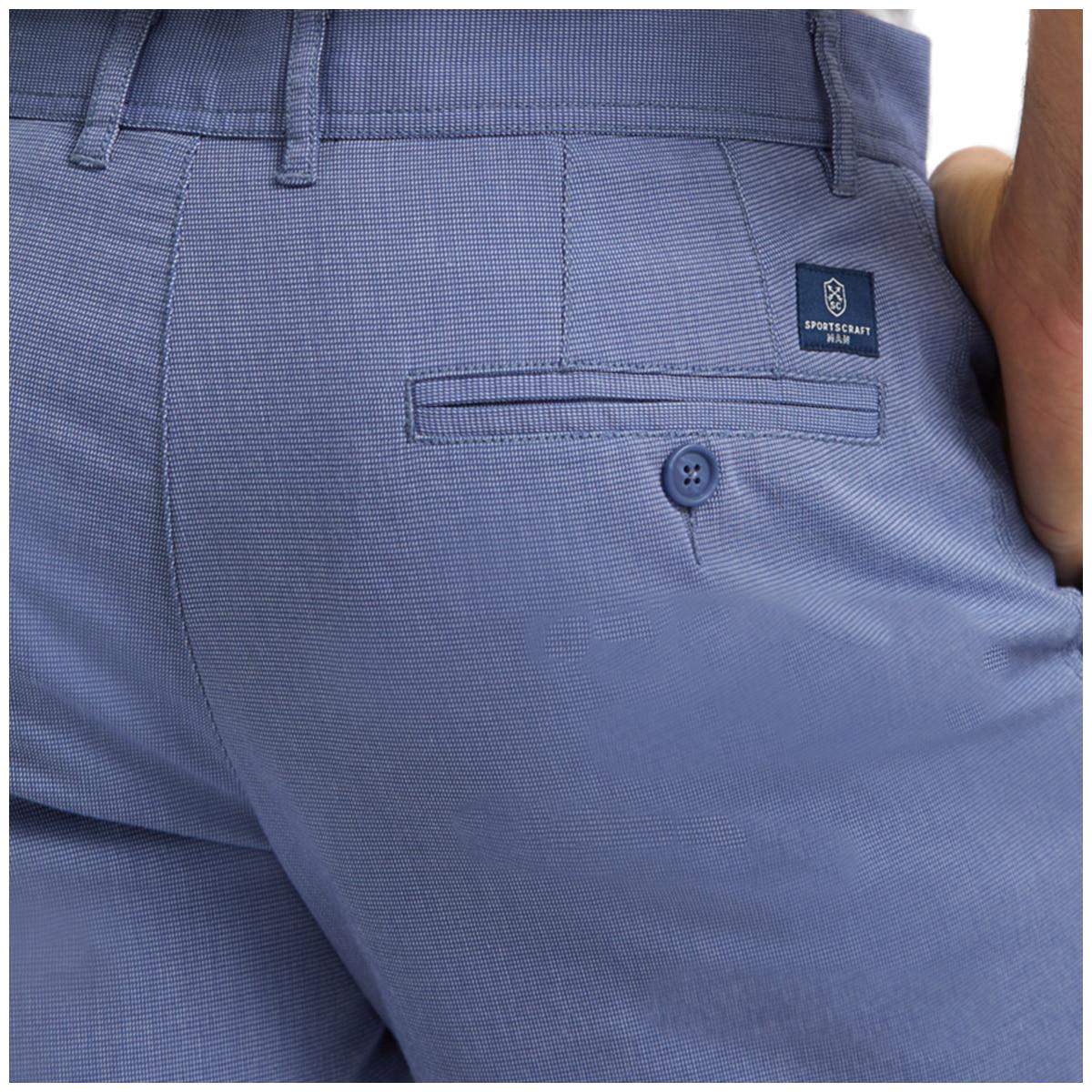Sportscraft Men's Textured Shorts Blue Stone