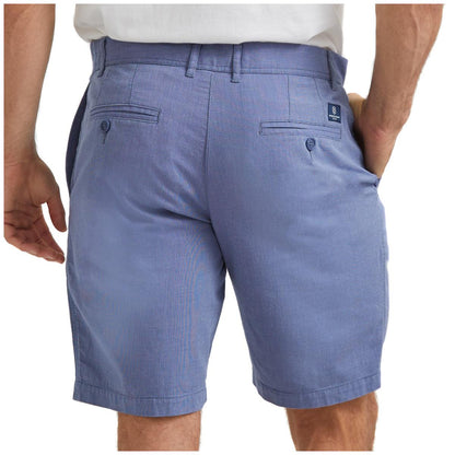 Sportscraft Men's Textured Shorts Blue Stone