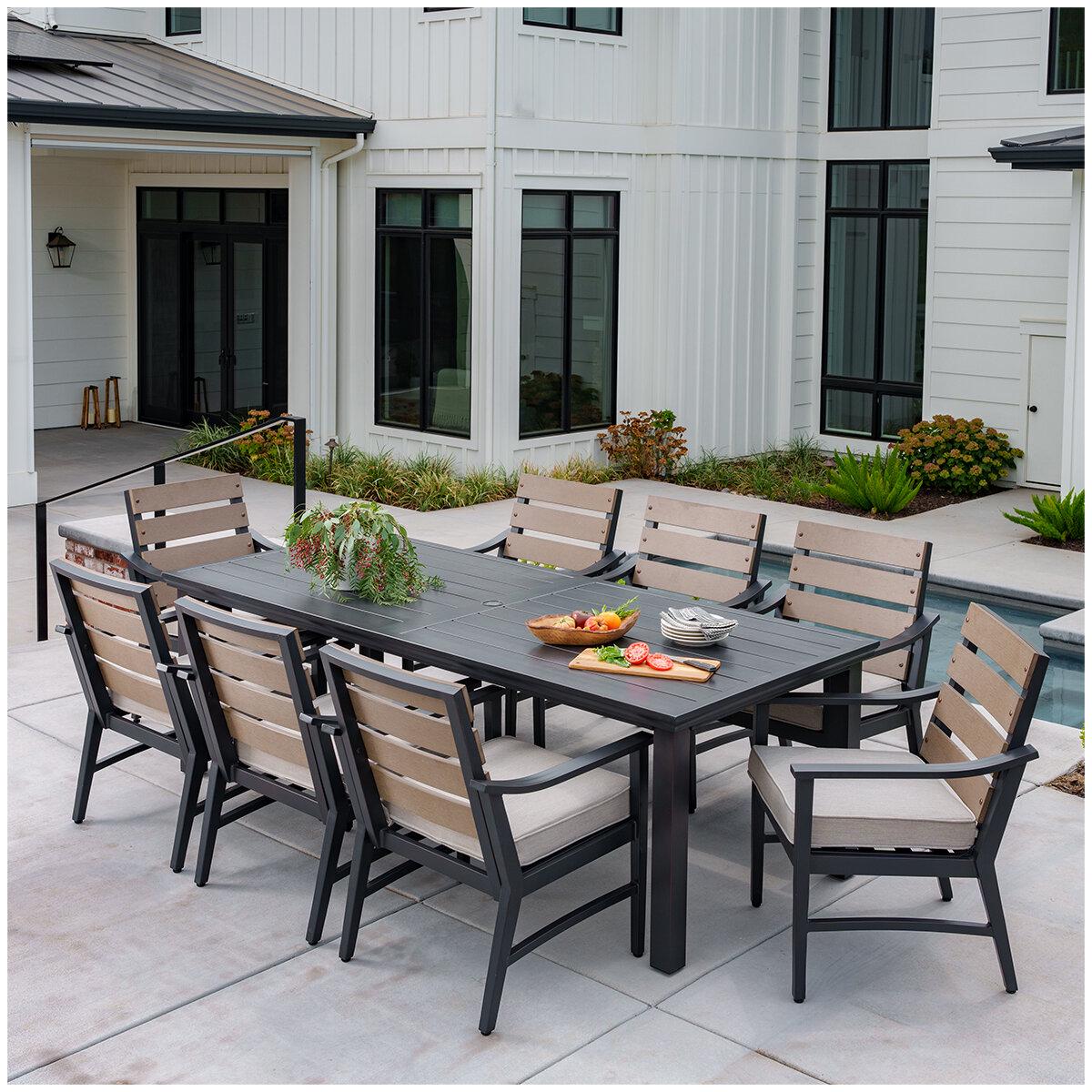 SunVilla Brookwood 9 Piece Dining Set