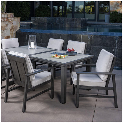 SunVilla Clifton Cushion 7 Piece Dining Set