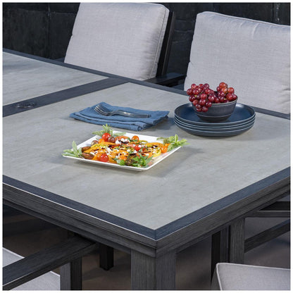SunVilla Clifton Cushion 7 Piece Dining Set