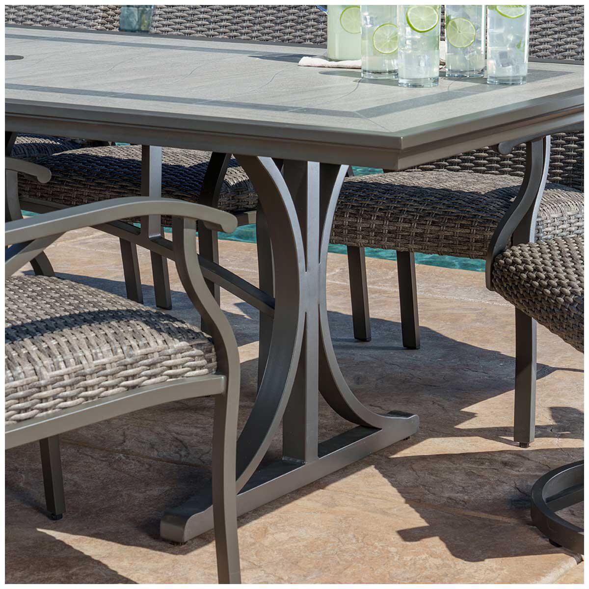 SunVilla Cobalt Woven 9 Piece Dining Set