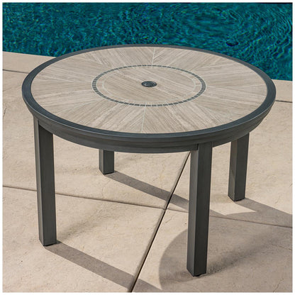 SunVilla Kingston Sling Round 5 Piece Dining Set
