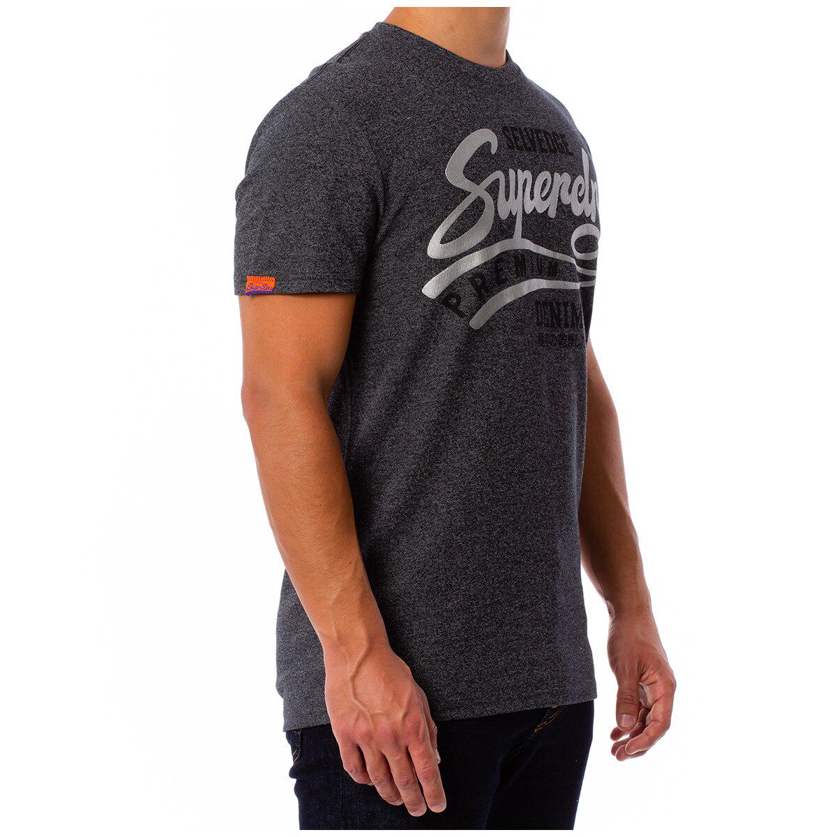 Superdry Men's Graphic T-Shirt, Midnight Rip Stop Grip