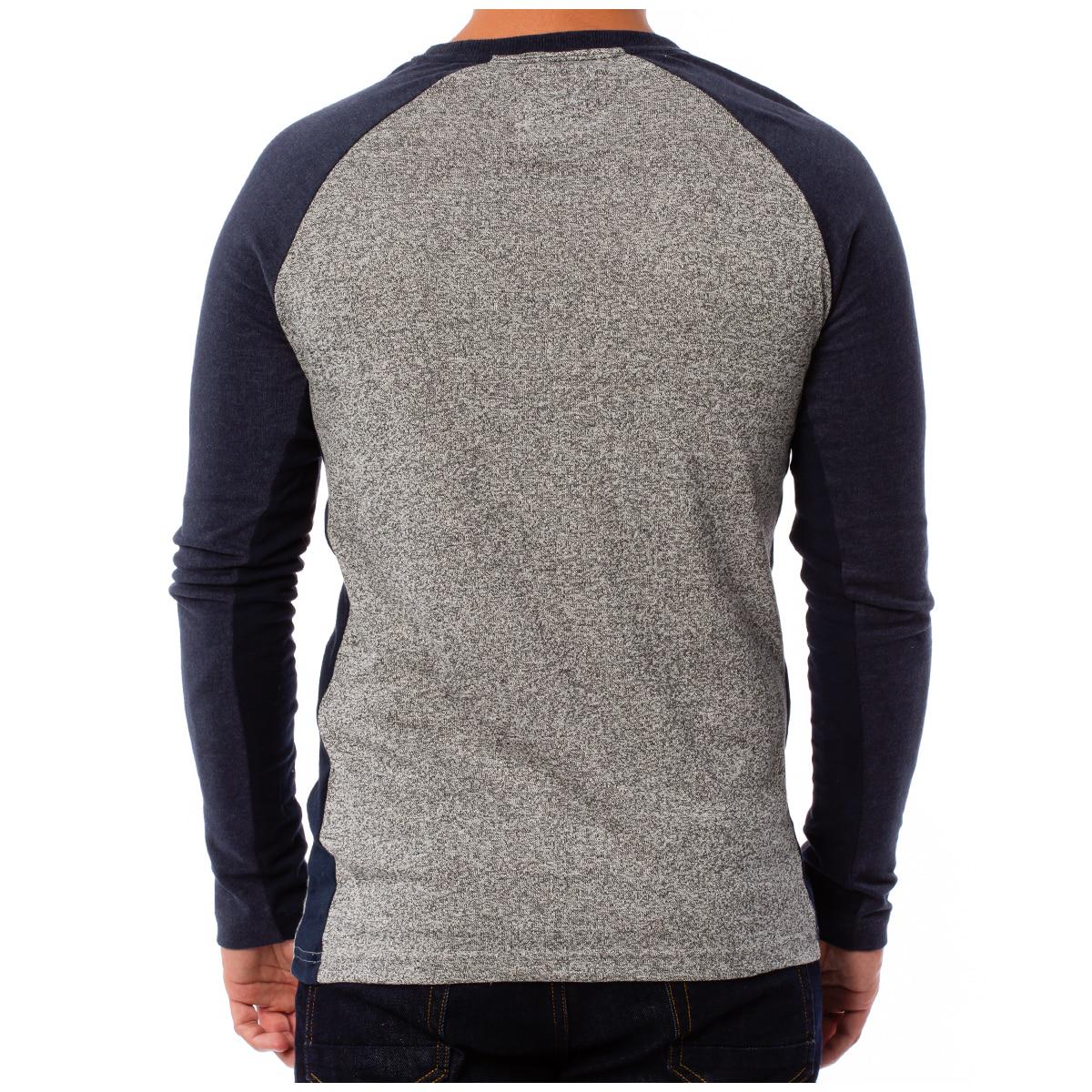 Superdry Vintage Logo Raglan Long Sleeve T-Shirt Navy