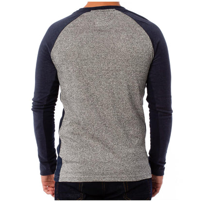 Superdry Vintage Logo Raglan Long Sleeve T-Shirt Navy