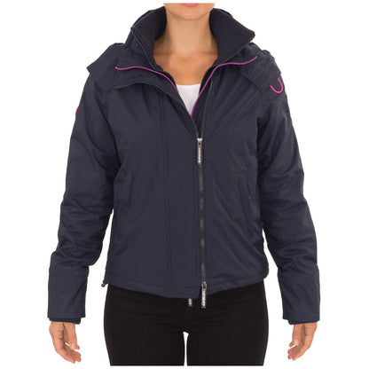 Superdry Women's Arctic Hood Popzip Windcheater Navy