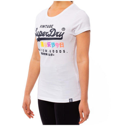 Superdry Women's Graphic Tee Optic Black