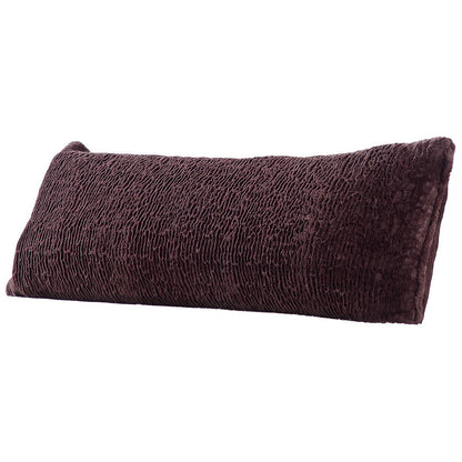 Sutton Place Soft Plush Faux Fur Body Pilllow Light Grey Solid