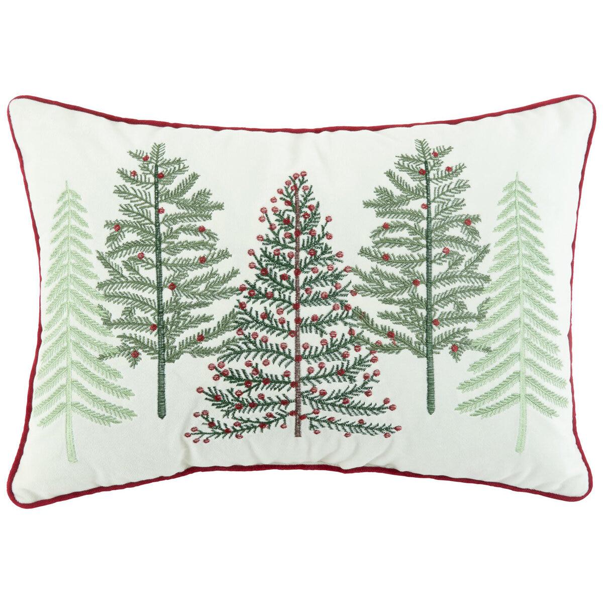 Sutton Place Velvet Xmas Deco Pillow Xmas Tree