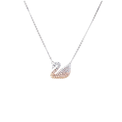 Swarovski Iconic Swan Pendant Multi-Coloured and Rhodium Plated