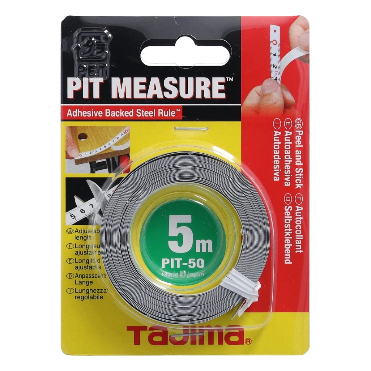 TAJIMA Pit Measure Adhesive Tape 5 m