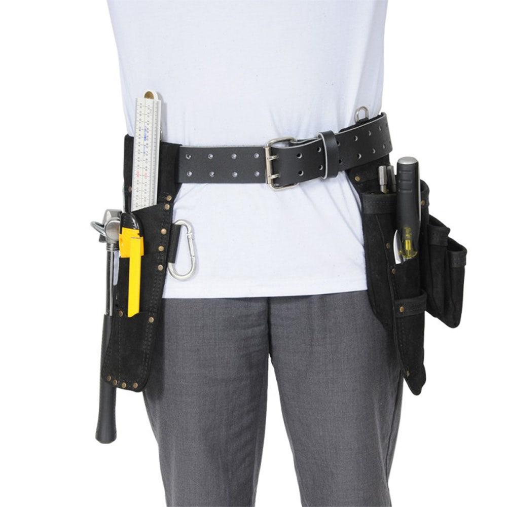 TAURUS Heavy Duty Hipster Split Leg Leather Toolbelt Right-Hand Black TH434R-BK