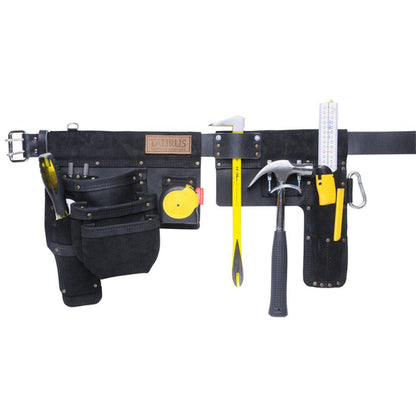 TAURUS Heavy Duty Hipster Split Leg Leather Toolbelt Right-Hand Black TH434R-BK
