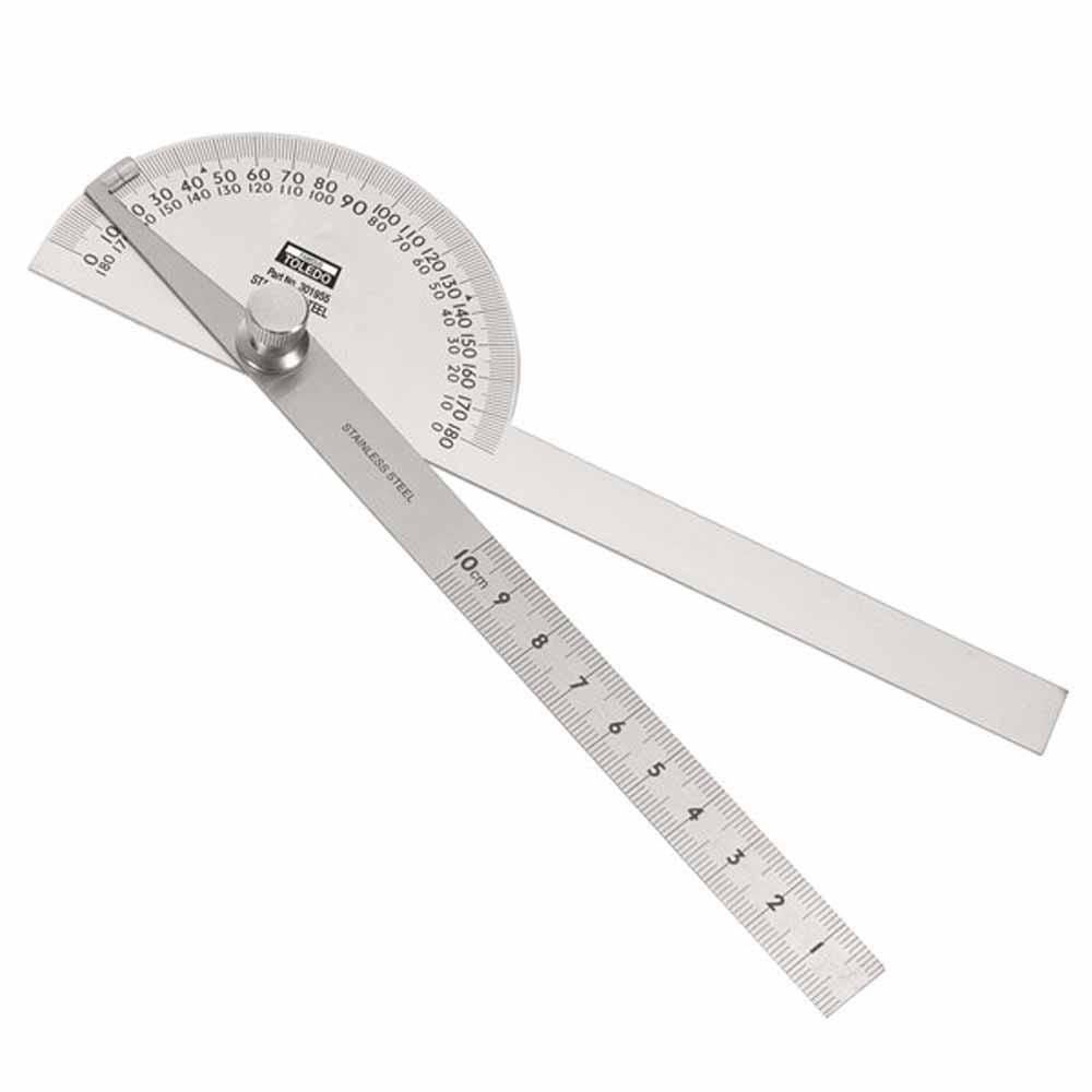 TOLEDO 100mm 180 degrees Protractor 301955