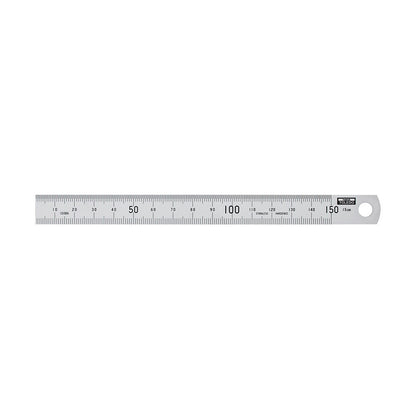 TOLEDO 150mm Double Sided Metric and Imperial Stainless Steel Rulers 150B6