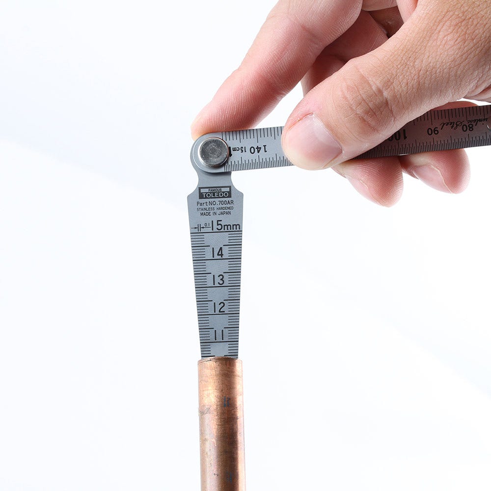 TOLEDO 1-15mm Taper Gauge w. 150mm Rule 700AR