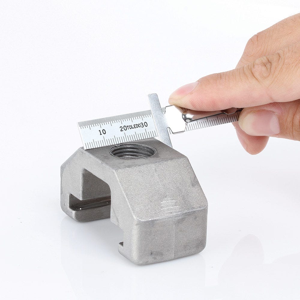 TOLEDO 1-15mm Taper Gauge w. 150mm Rule 700AR