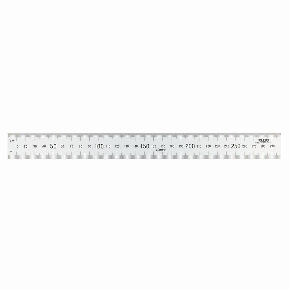 TOLEDO 300mm Double Sided Metric Stainless Steel Ruler 300MSE