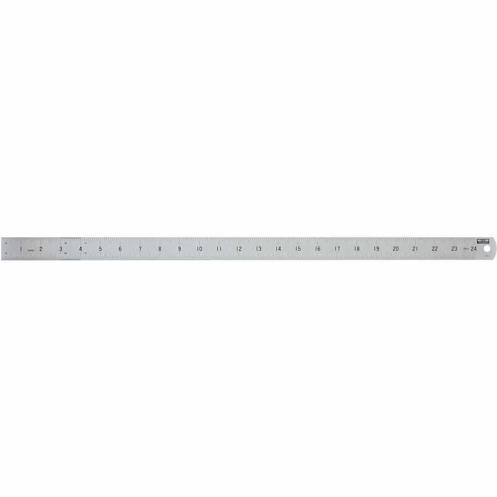 TOLEDO 600mm Double Sided Metric and Imperial Stainless Steel Rulers 60024